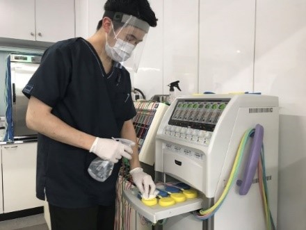 器具や施設の消毒